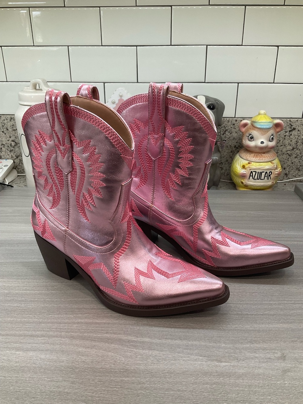 HOCHFART‎ WESTERN BOOTS FOR WOMEN EMBROIDERED POINTED TOE COWGIRL BOOTS